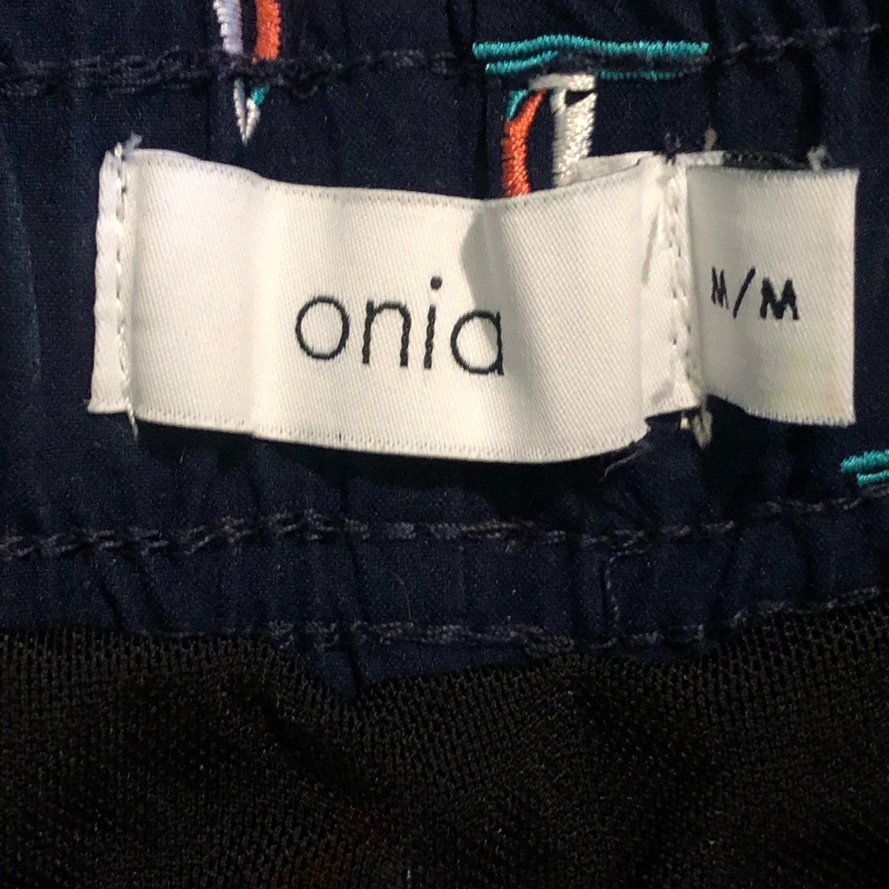 Onia Men’s Charles 5" Embroidered Sailboat Swim Trunks Size M - Picture 7 of 13